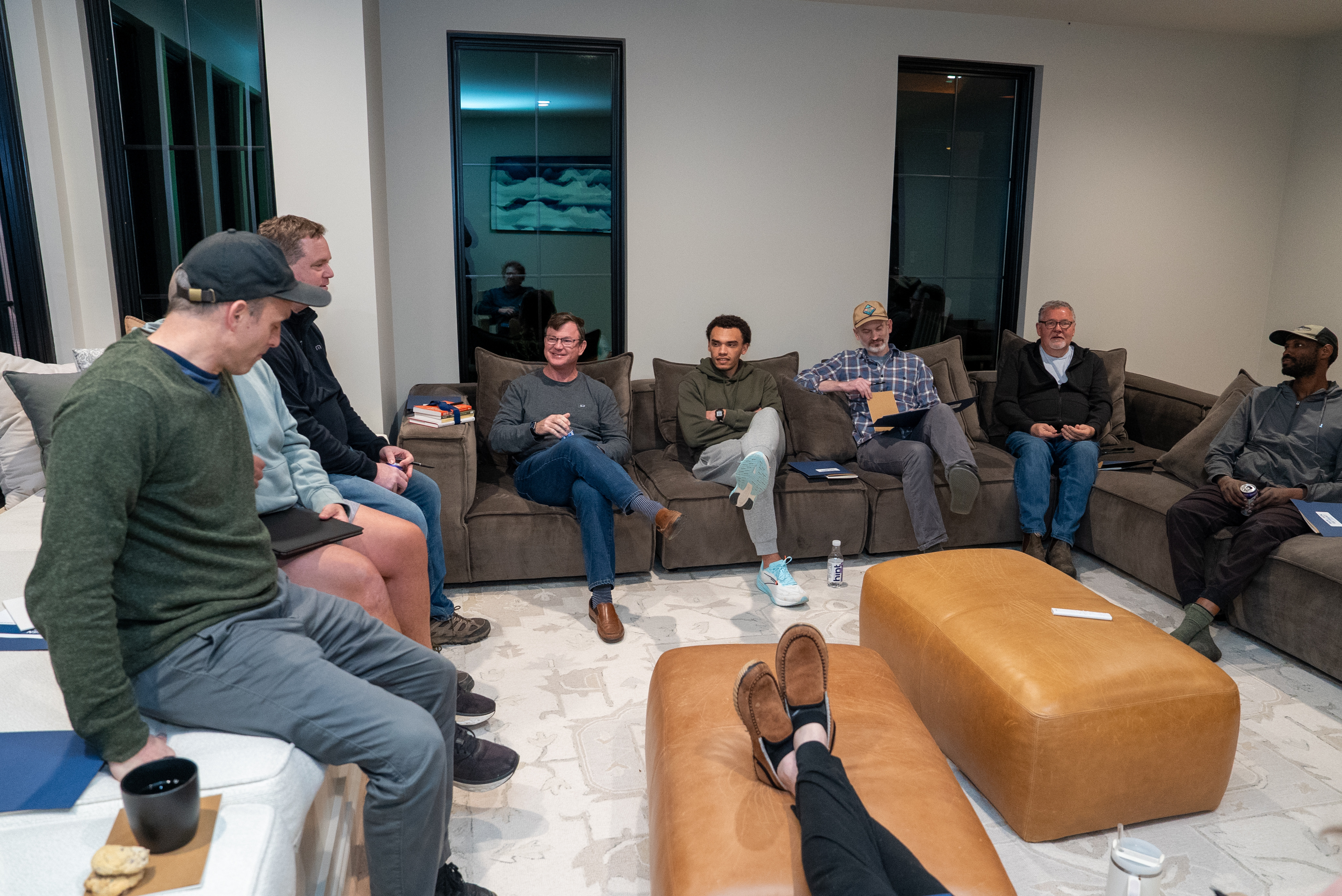 Leadership retreat group discussion